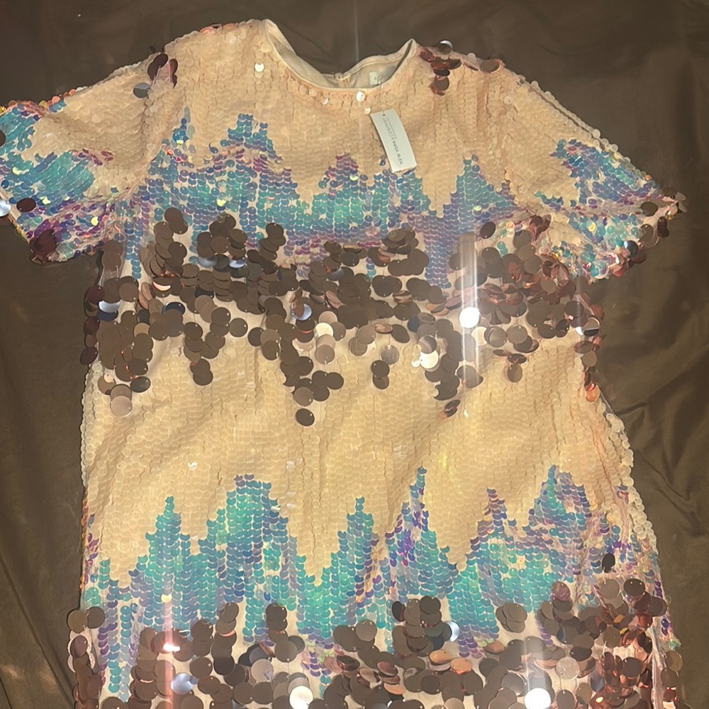 New York & Company Sequin Blouse - Multicolor